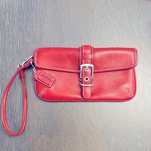 COACH Leather Wristlet - Small